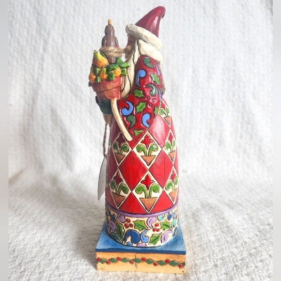Jim Shore Holiday Tradition Small Santa with Patridge Peartree Figurine - Picture 4 of 10